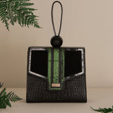 Green Crocodile Handbag inspired by Africa by Janded 
